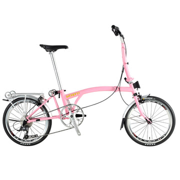 Litepro R9 16Inch External 9 Speed Trifold Folding Bicycle Straight M Handlebar Steel Frame