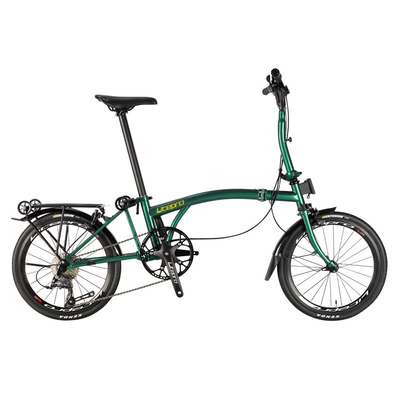 DIY Customized Litepro R20 20Inch External 9 Speed Trifold Folding Bicycle Straight M Handlebar Steel Frame