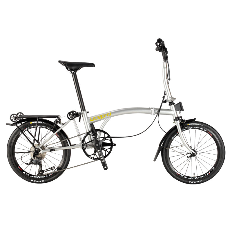 DIY Customized Litepro R20 20Inch External 9 Speed Trifold Folding Bicycle Straight M Handlebar Steel Frame