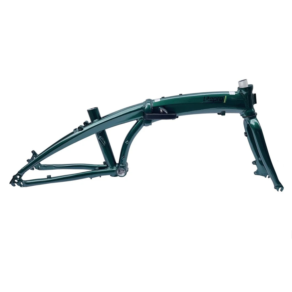 Litepro L2011D 20-Inch Folding Bike Frame – Disc Brake, 6061 Aluminum, Dolphin Design, 2851g (8 Colors)