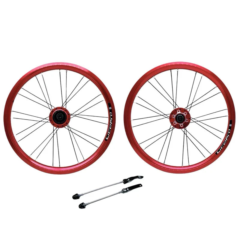 Litepro 16-Inch 349 Disc Brake Wheelset – Disc Brake, 11-Speed, 6 Bearings, 100/135mm