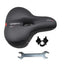 Litepro-Litepro Shock Absorption Leather Saddle Folding Bicycle Waterproof Soft Large Area Cushion For MTB Road Bike