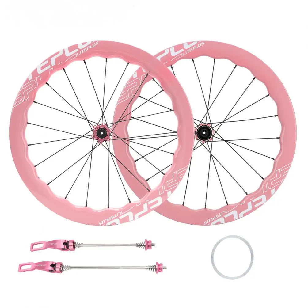 Litepro Liteplus 451 Wave Carbon Wheelset – 20-Inch Disc Brake, Straight-Pull Spokes, 11-Speed, 535g/655g (Front/Rear)