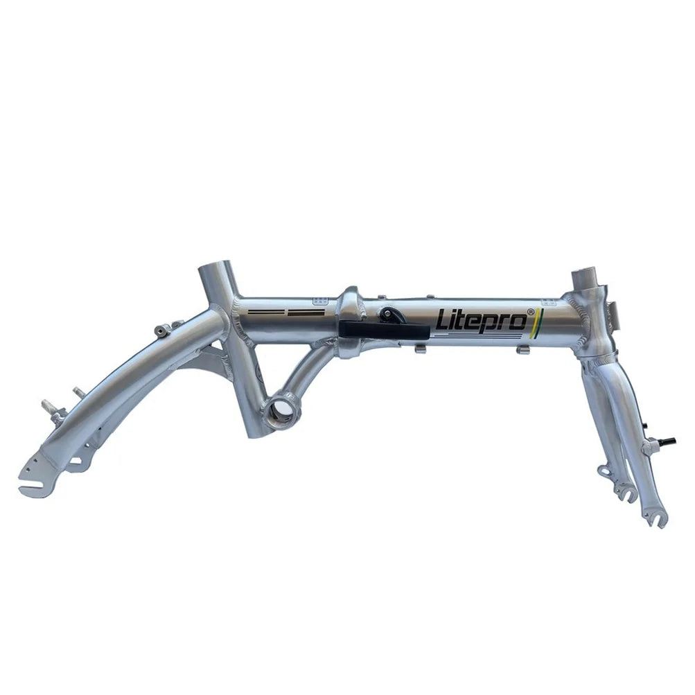 Litepro 1401 14-Inch Folding Bike Frame – V-Brake, Aluminum Alloy, Single/3/5-Speed Compatible (1780g, 14 Colors)