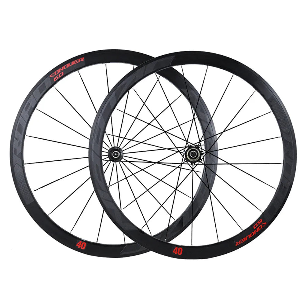 Litepro JKLapin C6.0 Road Bicycle C V Brake Wheelset 700C 40MM Flat Spokes 11Speed Wheels Rims