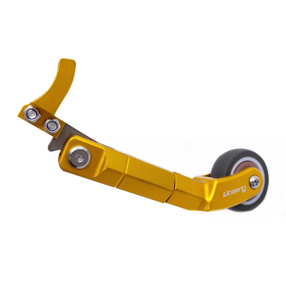 Litepro P247 Folding Bicycle Auxiliary EasyWheel Aluminum Alloy Bottom Bracket Adapter For Dahon Fnhon 412 Bike Metro Push Wheel
