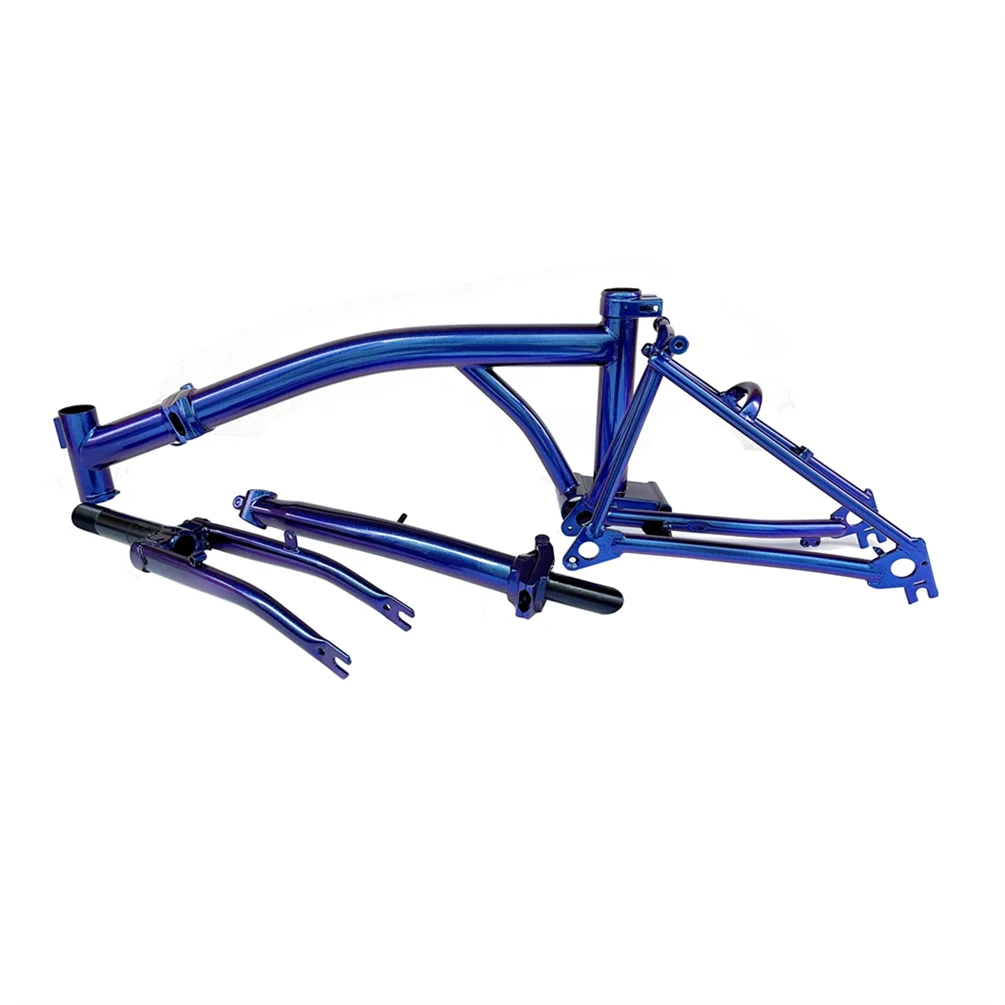 Litepro 7-Speed Tri-Fold Frame for Brompton Bikes – Cr-Mo Steel, 74×112mm, M Handlebar Compatible (4kg, 7 Colors)