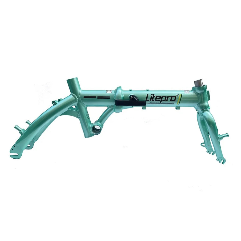 Litepro 1401 14-Inch Folding Bike Frame – V-Brake, Aluminum Alloy, Single/3/5-Speed Compatible (1780g, 14 Colors)