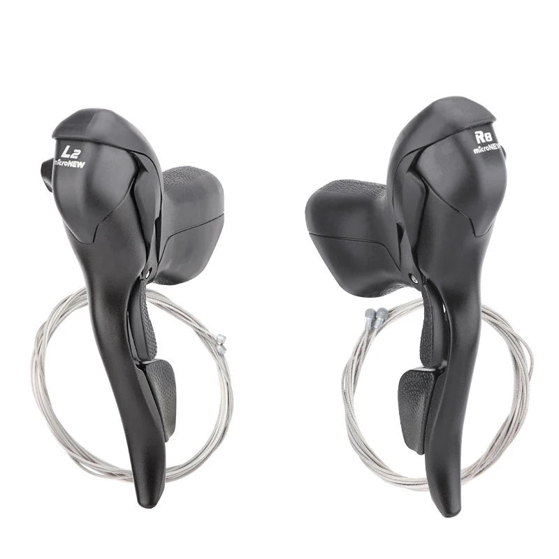 Litepro microNEW Road Bike 2 3X7 8 9 10 11 Speed Shifter Conjoined DIP Derailleurs Dual Control Levers Finger Dial