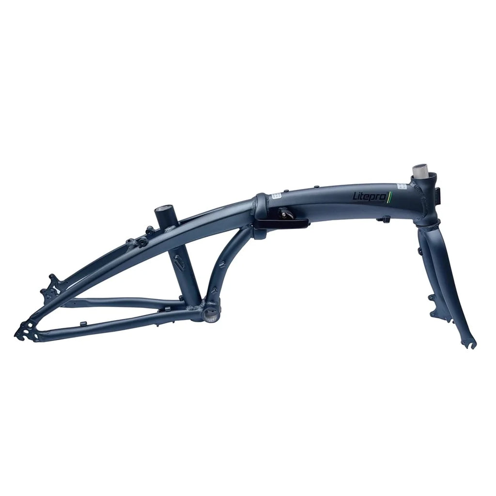 Litepro L2011D 20-Inch Folding Bike Frame – Disc Brake, 6061 Aluminum, Dolphin Design, 2851g (8 Colors)