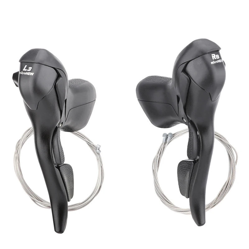 Litepro microNEW Road Bike 2 3X7 8 9 10 11 Speed Shifter Conjoined DIP Derailleurs Dual Control Levers Finger Dial