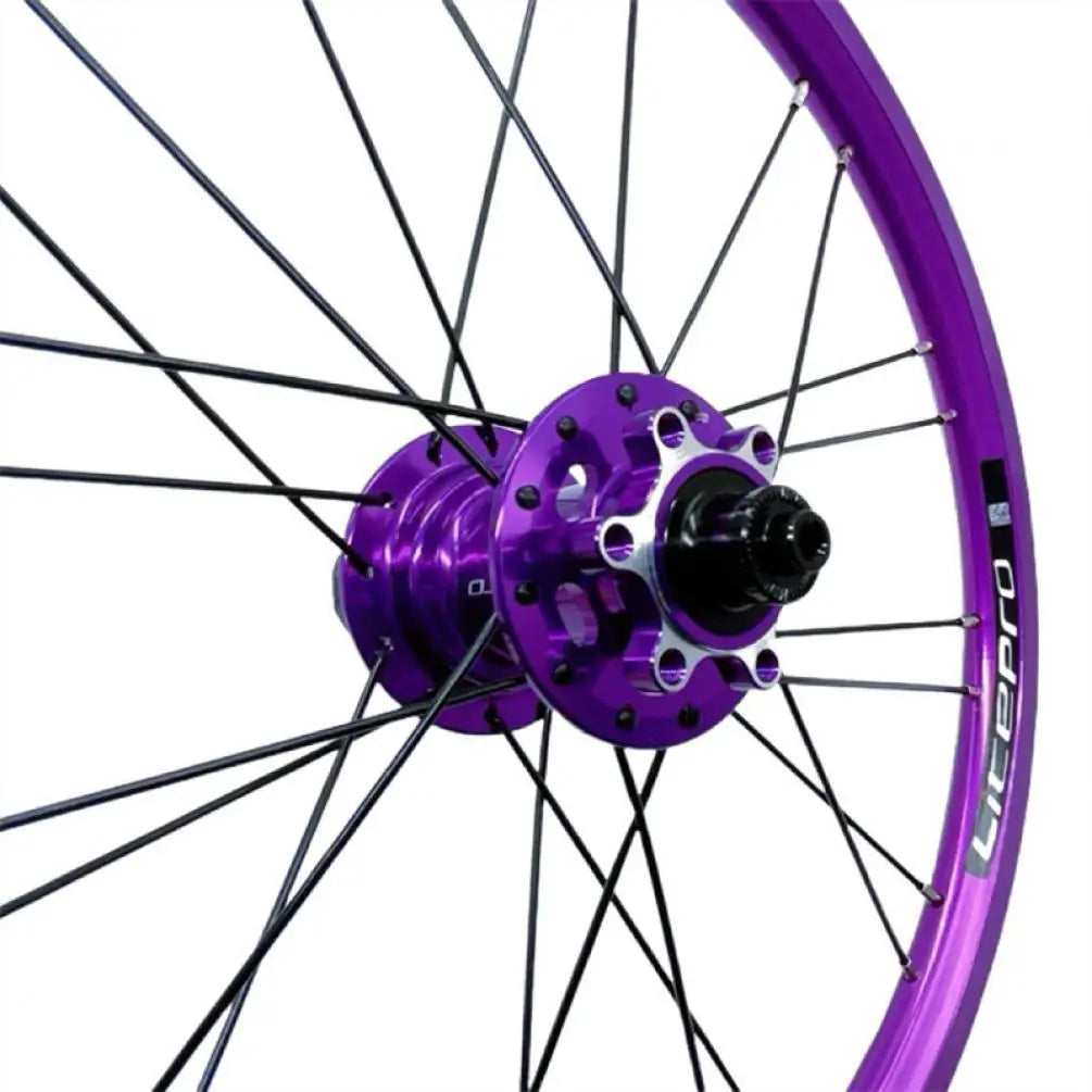 Litepro 16-Inch 349 Disc Brake Wheelset – Disc Brake, 11-Speed, 6 Bearings, 100/135mm