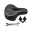 Litepro-Litepro Shock Absorption Leather Saddle Folding Bicycle Waterproof Soft Large Area Cushion For MTB Road Bike