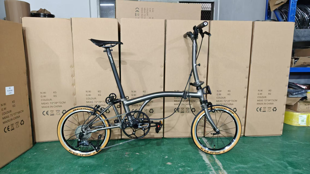 Litepro S9 16inch 9 Speed Tri-fold Folding Bike Aluminum Alloy Frame Silver