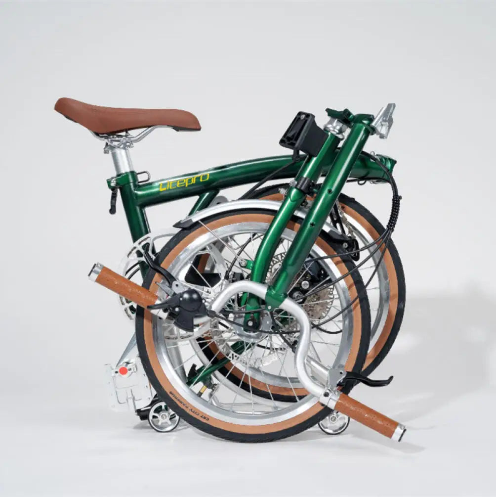 Litepro D9K 16-Inch 9-Speed Tri-Fold Bike – Hydraulic Disc Brakes, Chromoly Steel Frame, Shimano Gears, 12kg (Full Specs)
