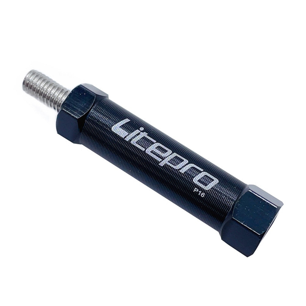 Litepro For Brompton Bicycle Shelf Easywheel Extension Rod Hexagonal Folding Bike Rear Rack Telescopic Column 16G