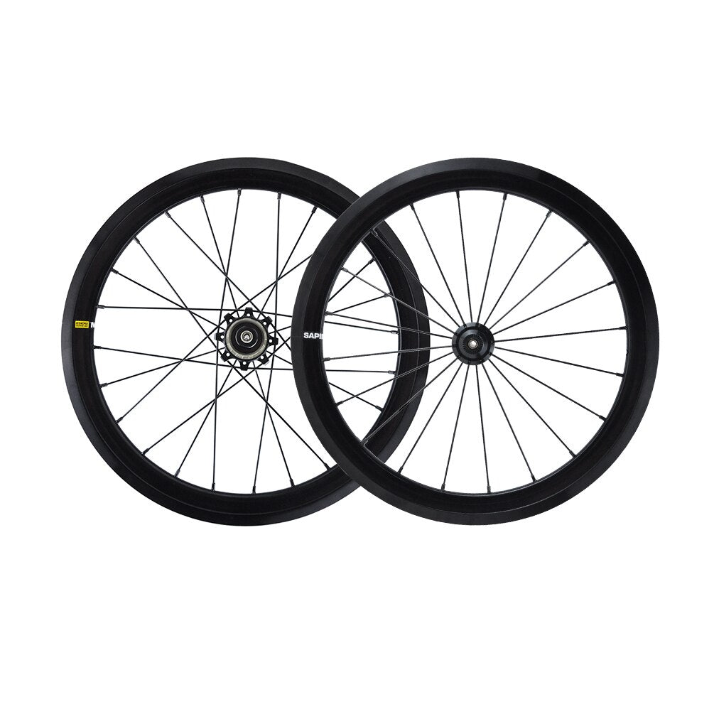 Litepro JKlapin 16Inch 349 External 7Speed 30MM 6Pawls Wheelset 74x112MM 4 Bearing Alloy Wheels Rims For Brompton Bicycle