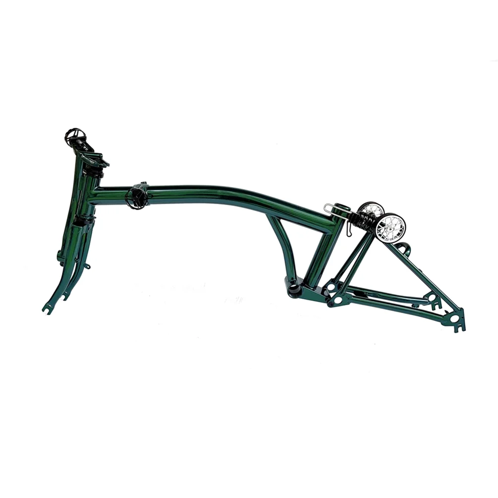 Litepro 7-Speed Tri-Fold Frame for Brompton Bikes – Cr-Mo Steel, 74×112mm, M Handlebar Compatible (4kg, 7 Colors)