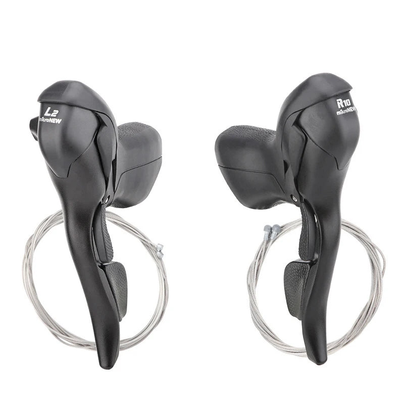 Litepro microNEW Road Bike 2 3X7 8 9 10 11 Speed Shifter Conjoined DIP Derailleurs Dual Control Levers Finger Dial
