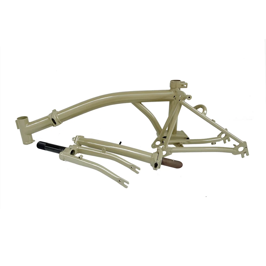Litepro 7-Speed Tri-Fold Frame for Brompton Bikes – Cr-Mo Steel, 74×112mm, M Handlebar Compatible (4kg, 7 Colors)