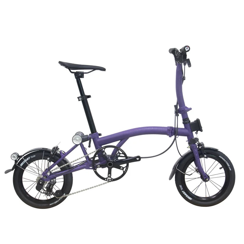 Litepro BOB3-14K 14Inch External 3Speed Tri-fold M Bar Folding Bicycle Chromium Molybdenum Steel Frame C Clip