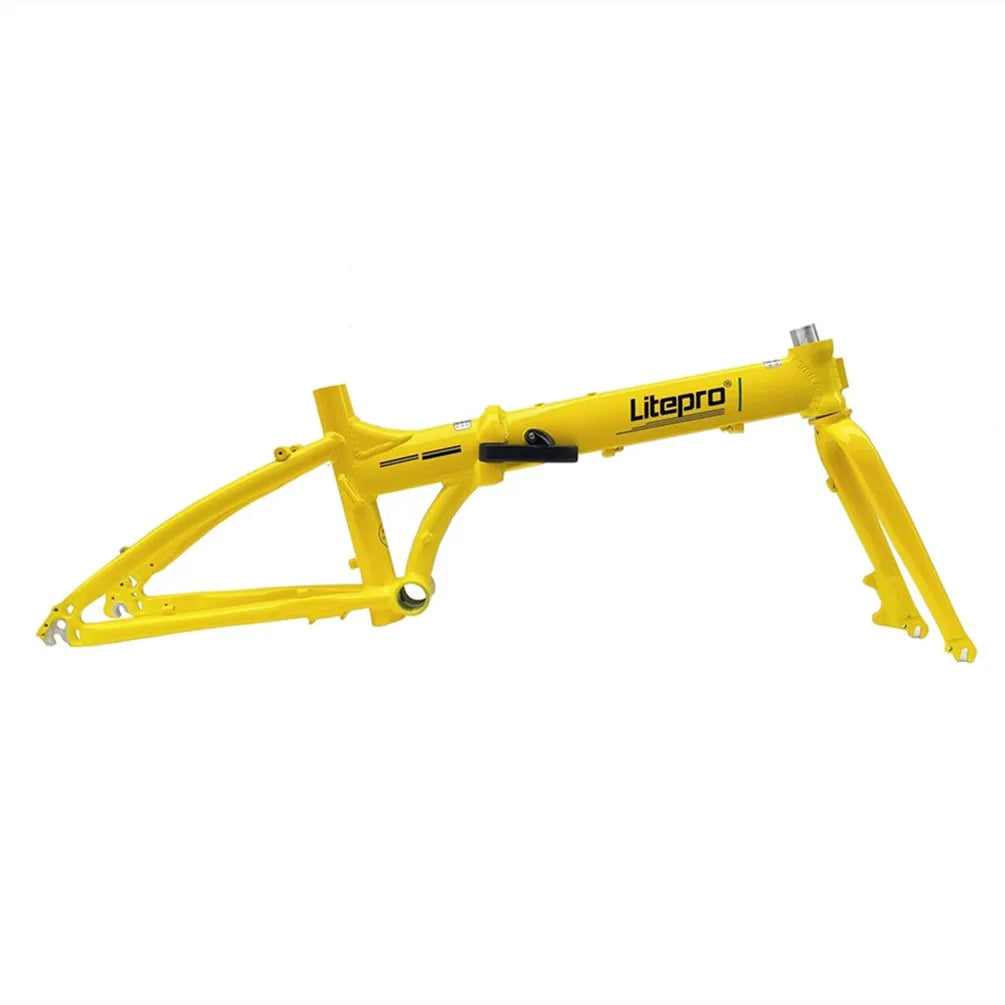 Litepro D8 20-Inch Folding Bike Frame – Disc Brake Ready, 6061 Aluminum, 10-Speed Compatible, 2135g (8 Colors)