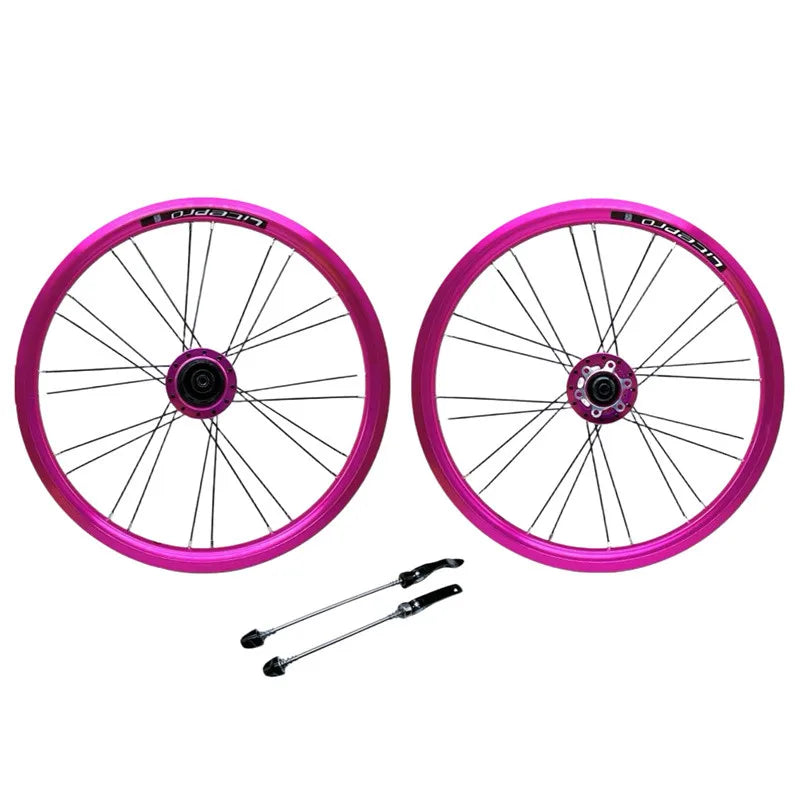Litepro 16-Inch 349 Disc Brake Wheelset – Disc Brake, 11-Speed, 6 Bearings, 100/135mm