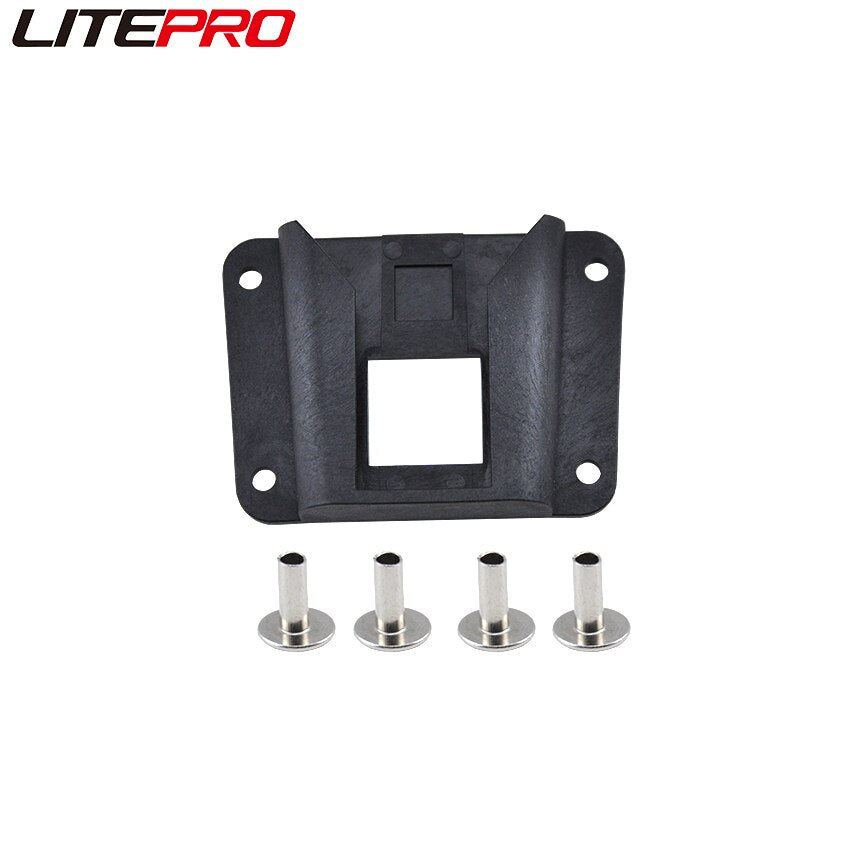 Litepro DIY Pig Nose Bag Adapter Hard Shell Storage Panniers Plastic Holder Buckle With Screws For Brompton Bicycle