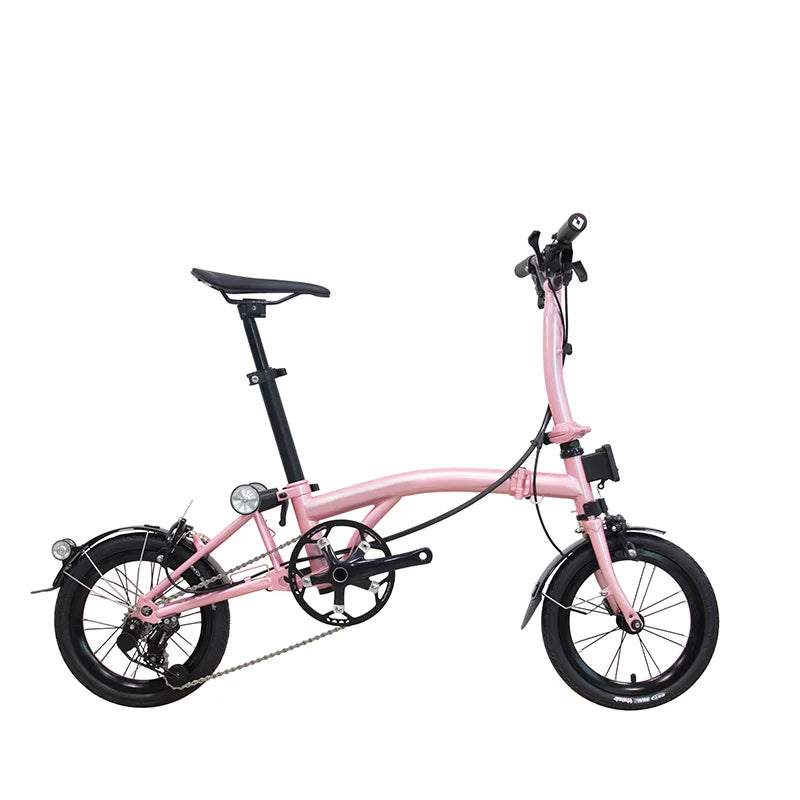 Litepro BOB3-14K 14Inch External 3Speed Tri-fold M Bar Folding Bicycle Chromium Molybdenum Steel Frame C Clip