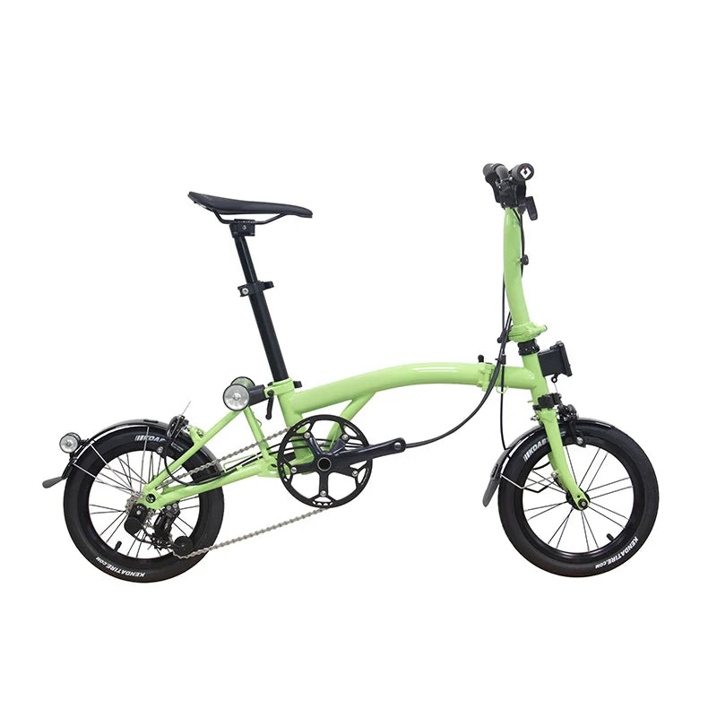 Litepro BOB3-14K 14Inch External 3Speed Tri-fold M Bar Folding Bicycle Chromium Molybdenum Steel Frame C Clip