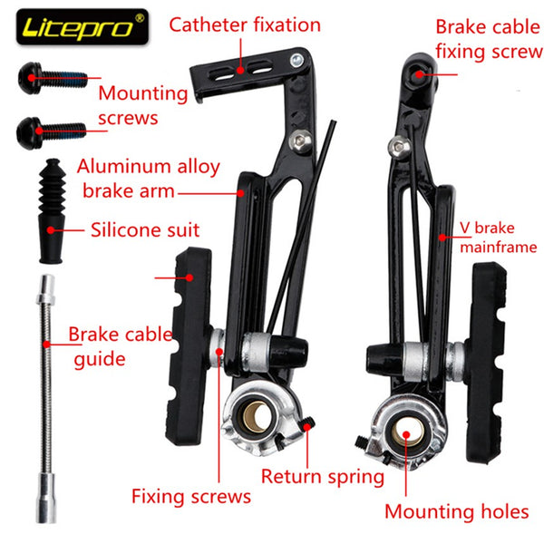 Litepro Long Arm V Brake Folding Bike 412 Modified 14 Inch Changed 16