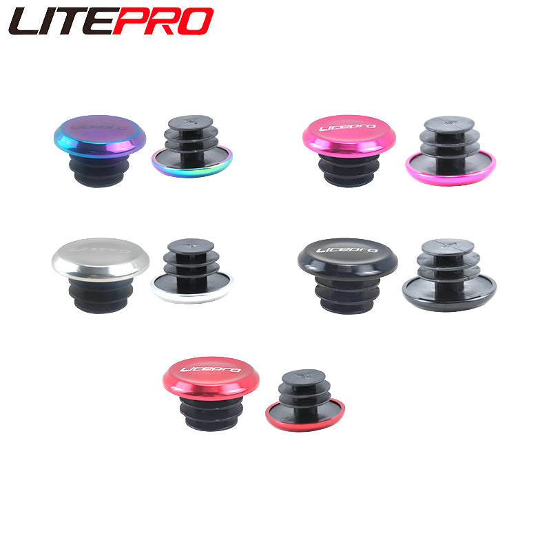 Litepro Plastic Handlebar Plugs for Mountian Bike Road Bike Folding Bike