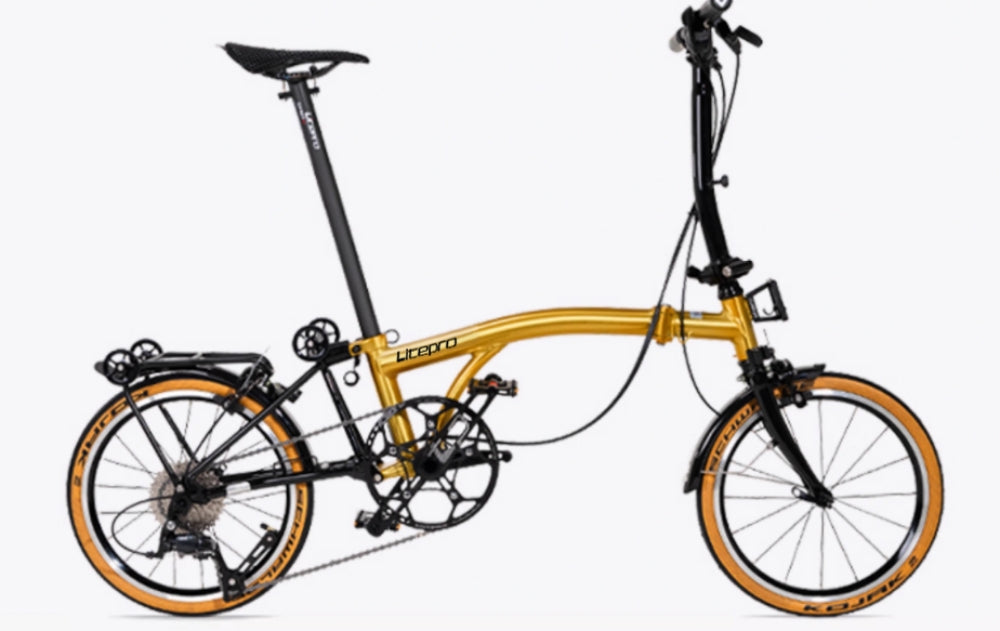 Litepro S9 16inch 9 Speed Tri-fold Folding Bike Aluminum Alloy Frame Red