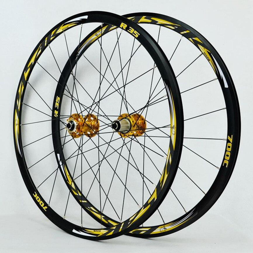 Litepro R35 700C Road Bike Wheelset 29inch Disc Brake Cross Country Bicycle Wheel Set 30MM Rim Round Spoke Ultralight 1700g