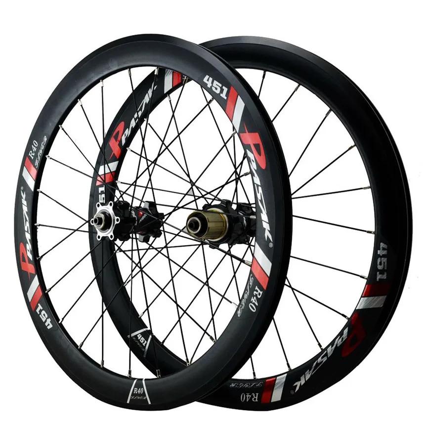 Litepro PASAK 20 Inch 406 100x135MM Bicycle Wheel 20x1-1/8 1-3/8 22 Inch 451 Disc V Brake Wheelset 6 Nail Cassette Wheels