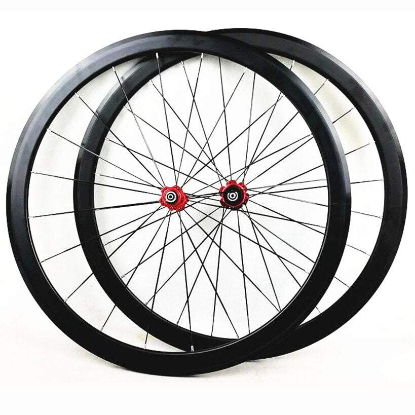 Litepro 40MM flat strip ultra light bearing road bike wheel set 700C road wheels bicycle wheel 12 speed C brake V brake