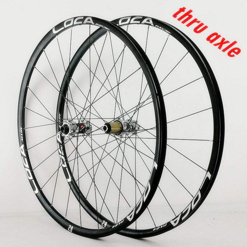 Litepro MTB Mountain Bike 26/27.5/29inch Wheelset Thru-axis Axle Disc Brake 24H 6Claws Stright Pull 12Speed Wheels 700C Rim