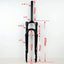Litepro 700C Disc Brake Shock Absorber Front Fork CITY Bike 100MM QR Shoulder Control Air Fork