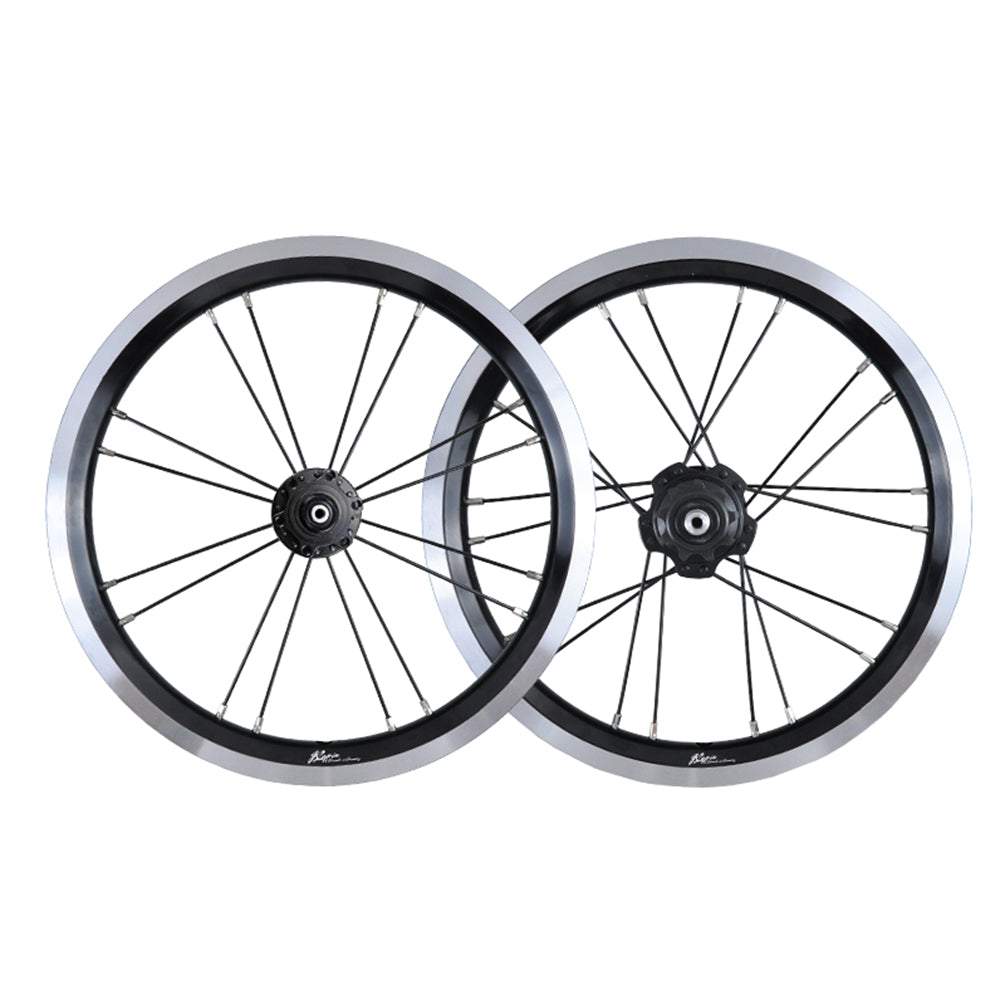 JKLapin 14 Inch Single Speed Wheels Folding Bike 74-85mm 20mm V/Disc Brake Wheel