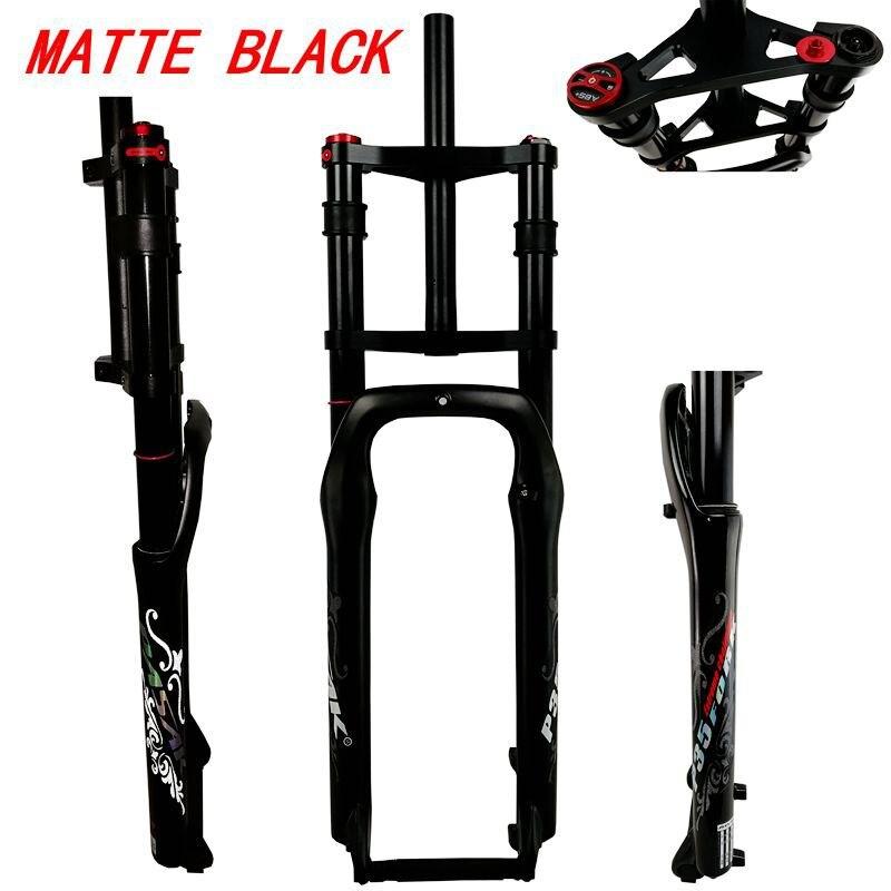 Litepro P35 Snow Bike Fork ATV 26*4.0 Aluminum Alloy Oil Gas Shock Absorber Air Front Fork Double Shoulder Off-road Bicycle 135MM