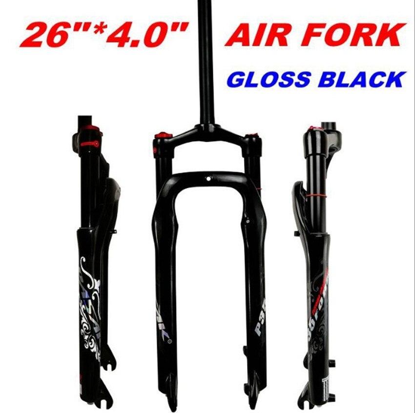 Litepro MTB Moutain Snow Bike 26*4.0" Fat Bicycle Fork Air Gas Oil Locking Suspension Forks Disc Brake Aluminium Alloy 135mm