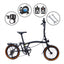 DIY Customized Litepro R9 16Inch External 9 Speed Trifold Folding Bicycle Straight M Handlebar Steel Frame