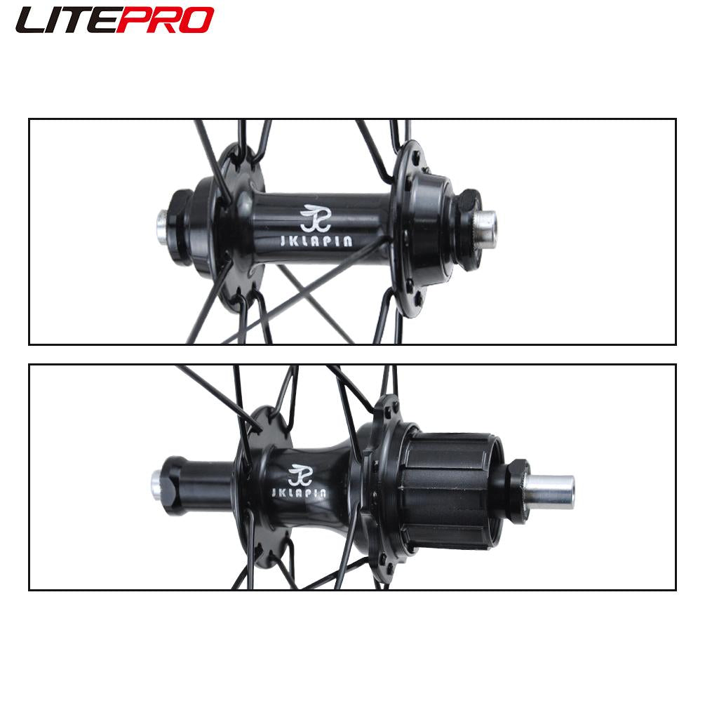 Litepro 16Inch 349 For Brompton Bicycle External 7Speed Wheelset 74x112MM 4 Bearing Aluminum Alloy Wheels Rims