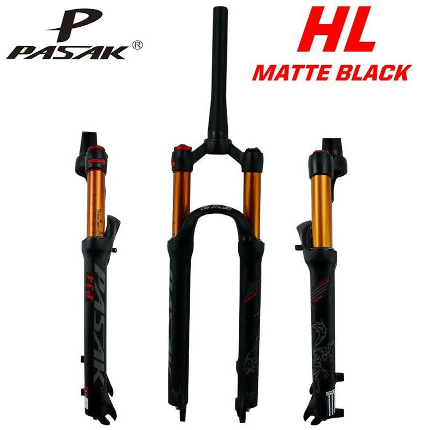 Litepro MTB Mountain Bike Air Fork 27.5 29inch 1-1/2"39.8 Suspension Forks Spinal Canal Shock Absorber Oil Damping Disc Brake
