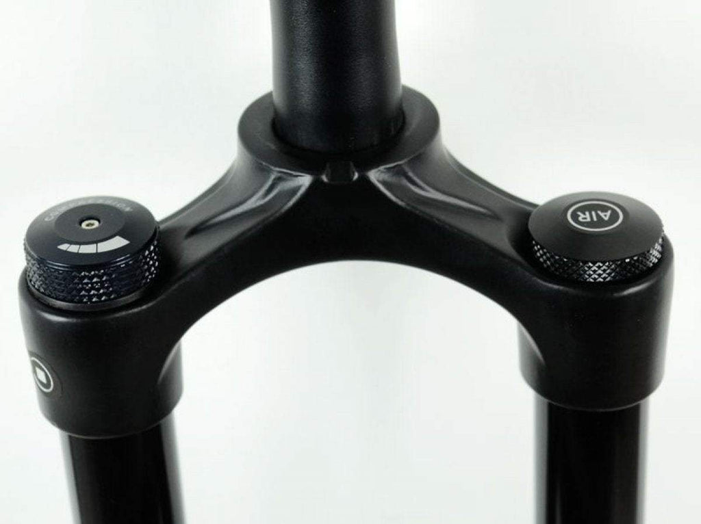 Litepro 700C Disc Brake Shock Absorber Front Fork CITY Bike 100MM QR Shoulder Control Air Fork