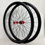 Litepro 700C Road Bicycle Wheelset 40MM Rim Sealed Bearing V Brake 12 Speed Flat Spoke Bicycle Wheels 20H 24H Alloy Rims