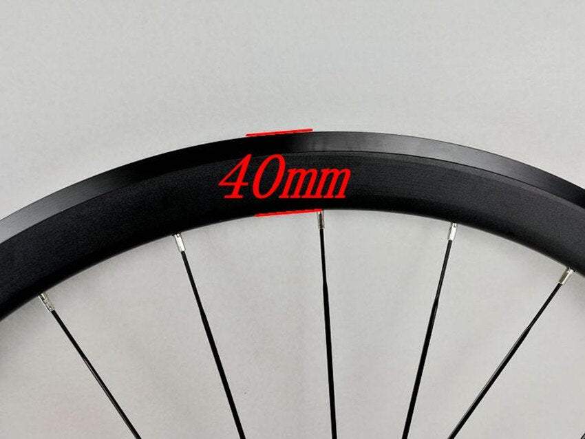 Litepro 700C Road Bicycle Wheelset 40MM Rim Sealed Bearing V Brake 12 Speed Flat Spoke Bicycle Wheels 20H 24H Alloy Rims