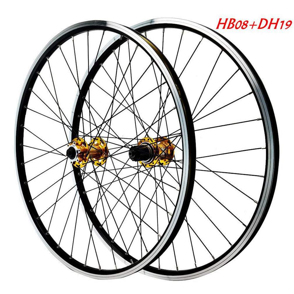 Litepro Mountain Bicycle Wheel Set 26 27.5 29 Inch Disc V Brake Front 2 Rear 4 Bearings 12 Speed Quick Release Wheels