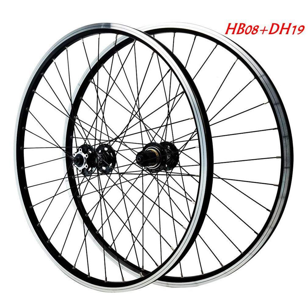 Litepro Mountain Bicycle Wheel Set 26 27.5 29 Inch Disc V Brake Front 2 Rear 4 Bearings 12 Speed Quick Release Wheels