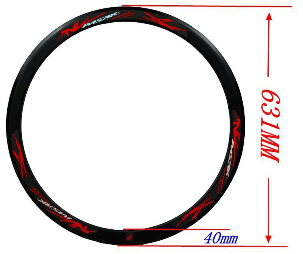 Litepro 700C Bicycle 40MM Aluminum Alloy Wheel Rims Road Bike 20 24Holes Presta Valve Rim